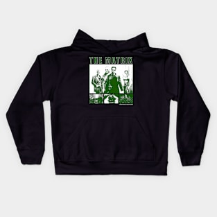 the matrix grunge Kids Hoodie